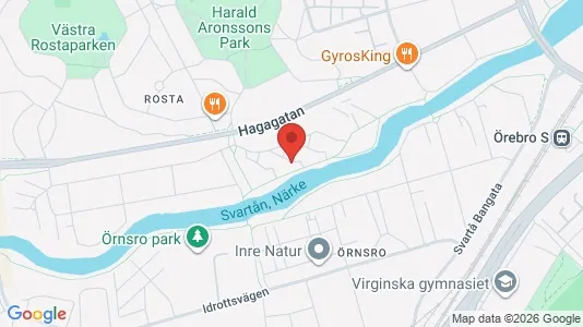Bostadsrätter till salu i Örebro - kort over placeringen
