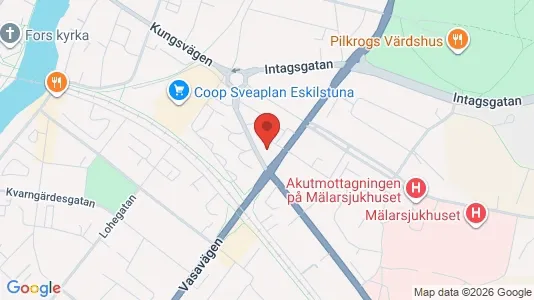 Bostadsrätter till salu i Eskilstuna - kort over placeringen