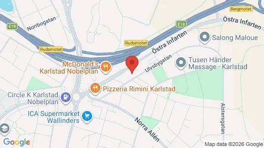 Bostadsrätter till salu i Karlstad - kort over placeringen