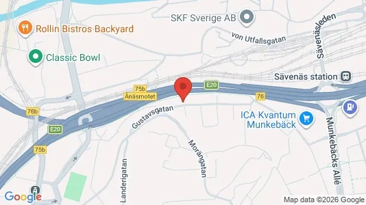 Bostadsrätter till salu i Örgryte-Härlanda - kort over placeringen
