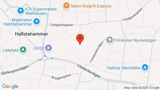 Lägenheter att hyra i Hallstahammar - kort over placeringen
