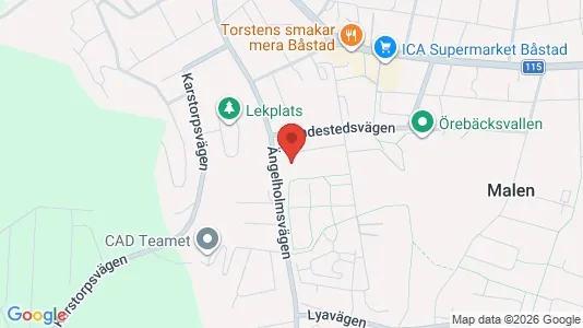 Lägenheter att hyra i Båstad - kort over placeringen