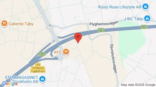 Lägenheter att hyra i Täby - kort over placeringen