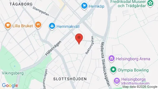 Lägenheter att hyra i Helsingborg - kort over placeringen
