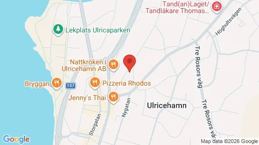 Lägenheter till salu i Ulricehamn - kort over placeringen