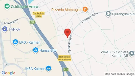 Lägenheter till salu i Kalmar - kort over placeringen