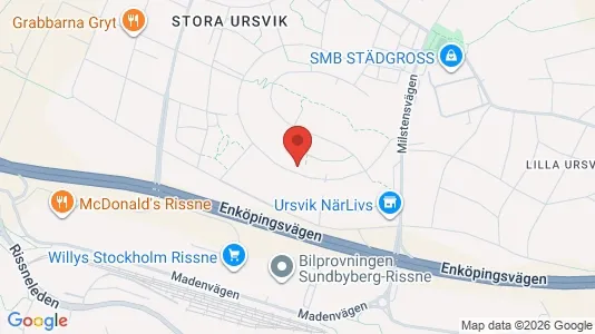 Lägenheter till salu i Sundbyberg - kort over placeringen