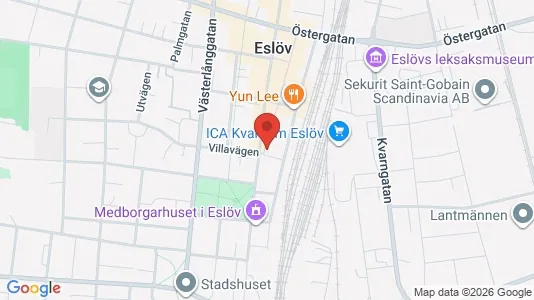 Lägenheter att hyra i Eslöv - kort over placeringen