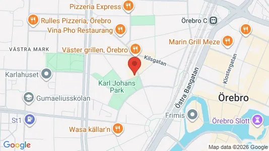 Lägenheter att hyra i Örebro - kort over placeringen