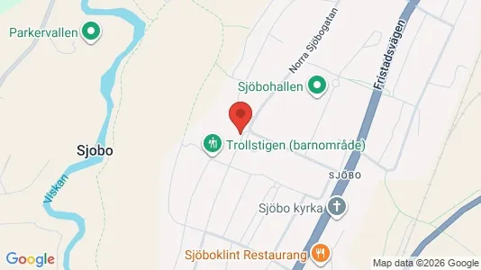 Bostadsrätter till salu i Borås - kort over placeringen