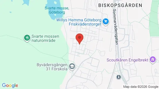 Bostadsrätter till salu i Västra hisingen - kort over placeringen