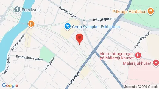 Bostadsrätter till salu i Eskilstuna - kort over placeringen