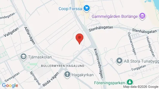 Bostadsrätter till salu i Borlänge - kort over placeringen