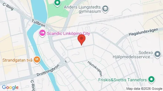 Bostadsrätter till salu i Linköping - kort over placeringen