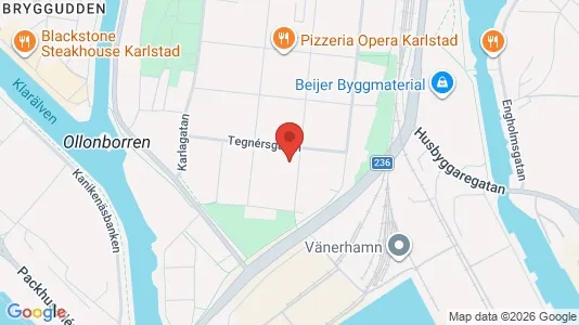 Lägenheter till salu i Karlstad - kort over placeringen