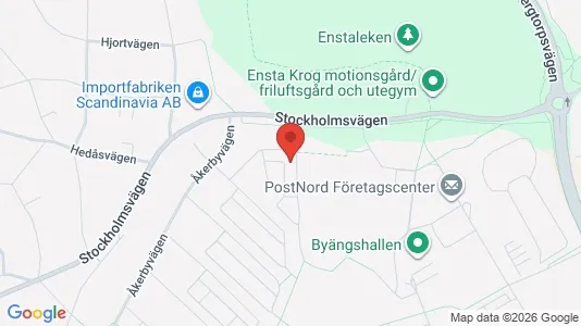 Lägenheter till salu i Täby - kort over placeringen