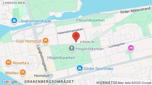 Lägenheter till salu i Södermalm - kort over placeringen