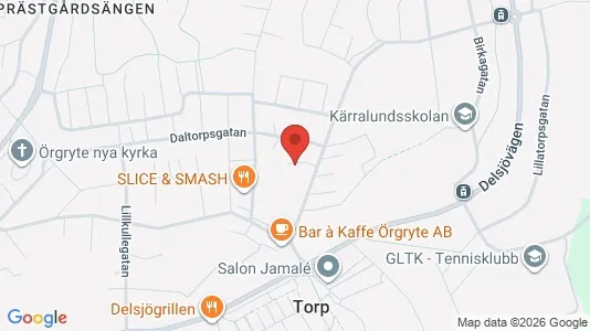 Lägenheter till salu i Örgryte-Härlanda - kort over placeringen