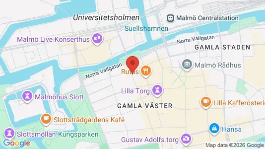 Lägenheter till salu i Malmö Centrum - kort over placeringen