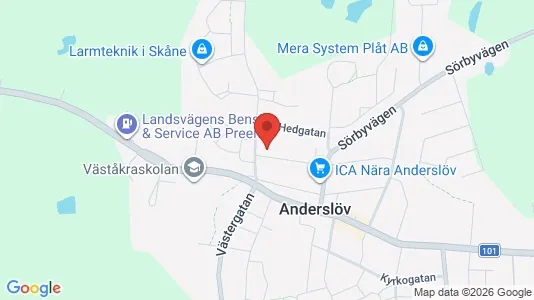 Lägenheter till salu i Trelleborg - kort over placeringen