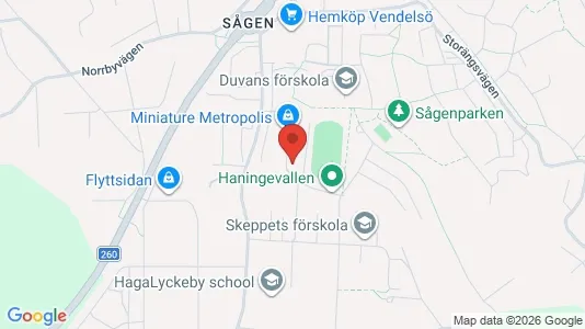 Lägenheter till salu i Haninge - kort over placeringen
