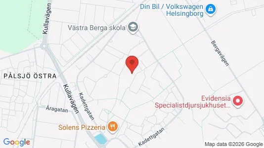 Lägenheter till salu i Helsingborg - kort over placeringen