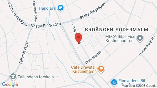 Bostadsrätter till salu i Kristinehamn - kort over placeringen