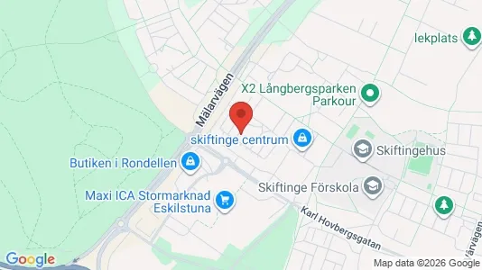 Lägenheter att hyra i Eskilstuna - kort over placeringen