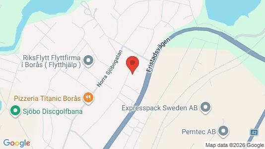Bostadsrätter till salu i Borås - kort over placeringen