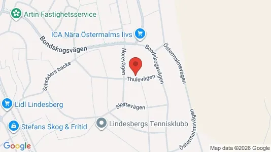 Bostadsrätter till salu i Lindesberg - kort over placeringen