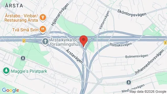 Bostadsrätter till salu i Hammarbyhamnen - kort over placeringen