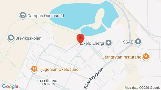 Bostadsrätter till salu i Oxelösund - kort over placeringen