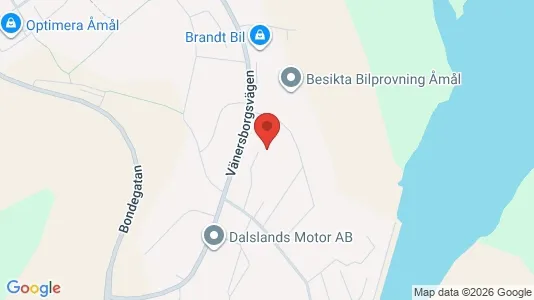 Bostadsrätter till salu i Åmål - kort over placeringen