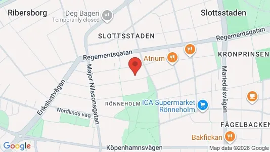 Lägenheter att hyra i Malmö Centrum - kort over placeringen