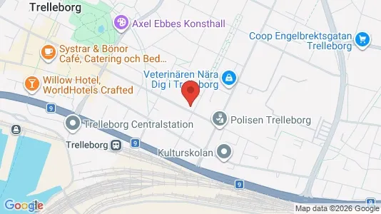 Lägenheter till salu i Trelleborg - kort over placeringen