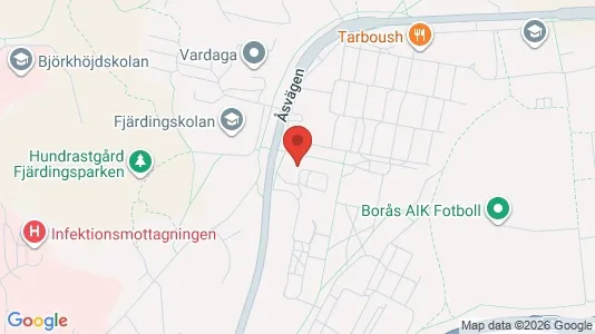 Lägenheter att hyra i Borås - kort over placeringen
