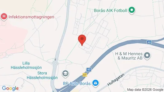 Lägenheter att hyra i Borås - kort over placeringen