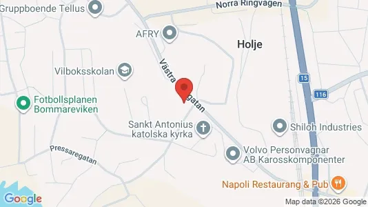 Lägenheter att hyra i Olofström - kort over placeringen