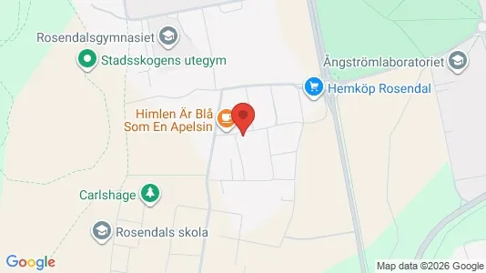 Lägenheter till salu i Uppsala - kort over placeringen