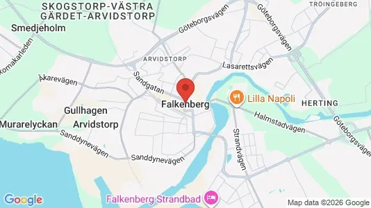 Hus till salu i Falkenberg - Bild från Google Street View