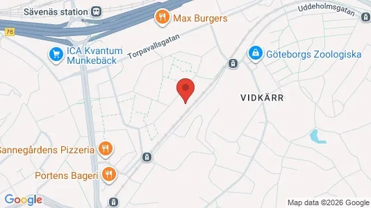 Lägenheter till salu i Göteborg Centrum - kort over placeringen