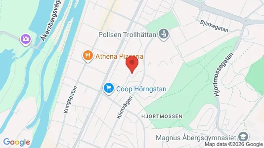 Lägenheter till salu i Trollhättan - kort over placeringen