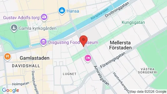 Lägenheter till salu i Malmö Centrum - kort over placeringen