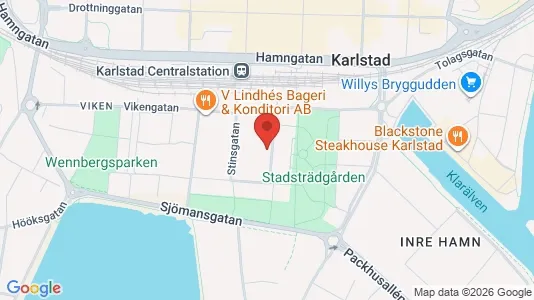 Lägenheter till salu i Karlstad - kort over placeringen