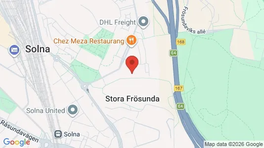 Lägenheter till salu i Solna - kort over placeringen