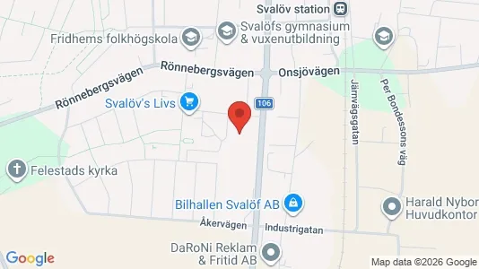 Lägenheter att hyra i Svalöv - kort over placeringen