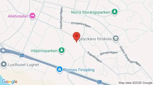 Lägenheter att hyra i Finspång - kort over placeringen