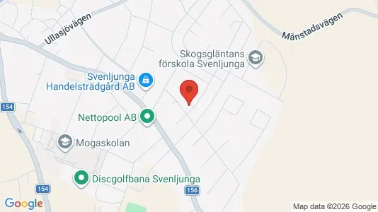 Lägenheter att hyra i Svenljunga - kort over placeringen