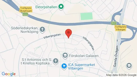 Lägenheter att hyra i Norrköping - kort over placeringen