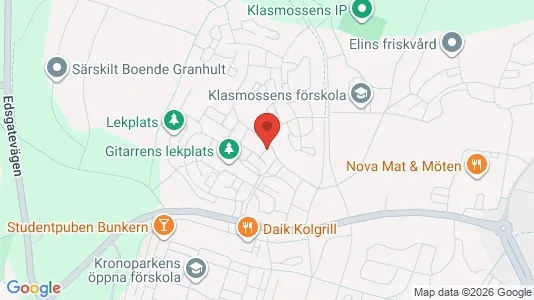 Lägenheter att hyra i Karlstad - kort over placeringen